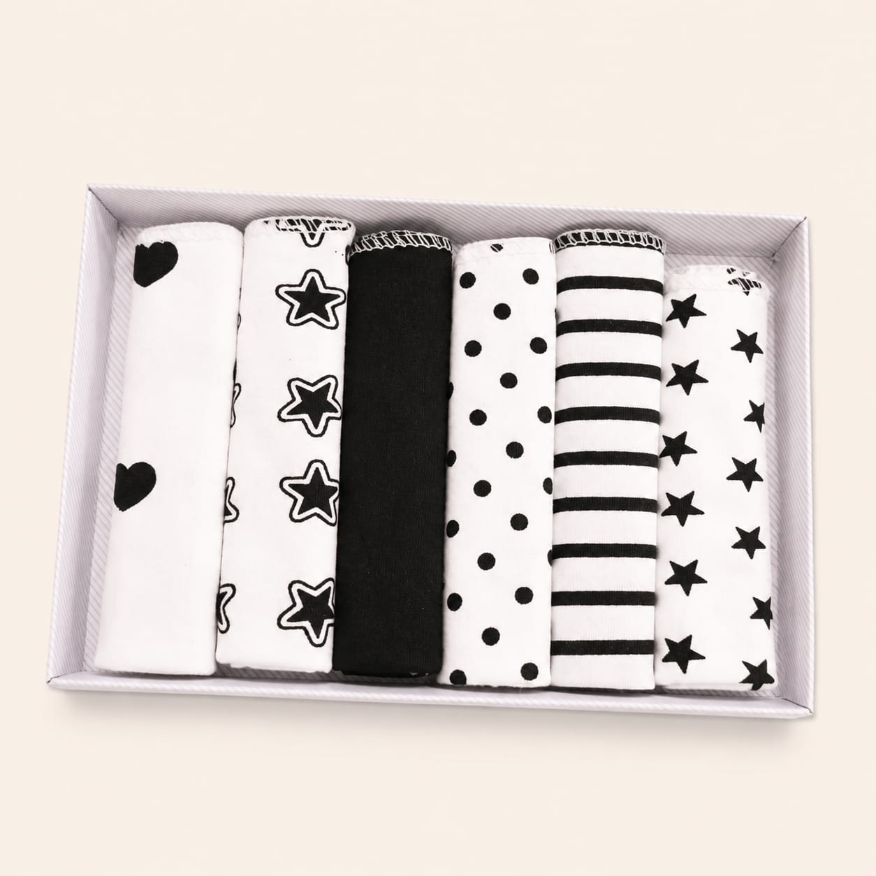 Caramell Baby Washcloths – 6 Pieces