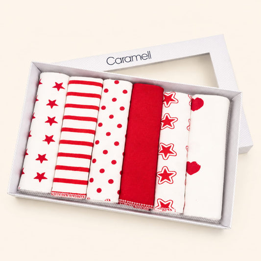 Caramell Baby Soft Cloth Set – 6 Pieces