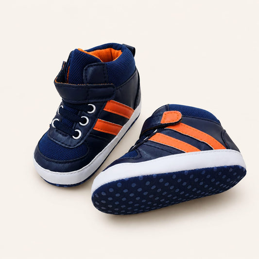 Navy Blaze Baby High-Top Sneakers