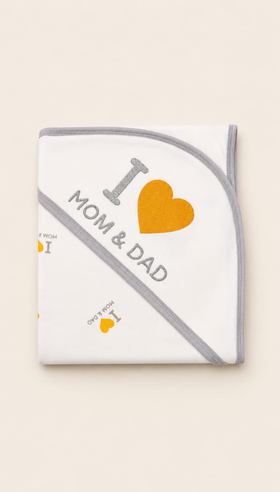 I Love Mom & Dad Baby Wrapping Sheet