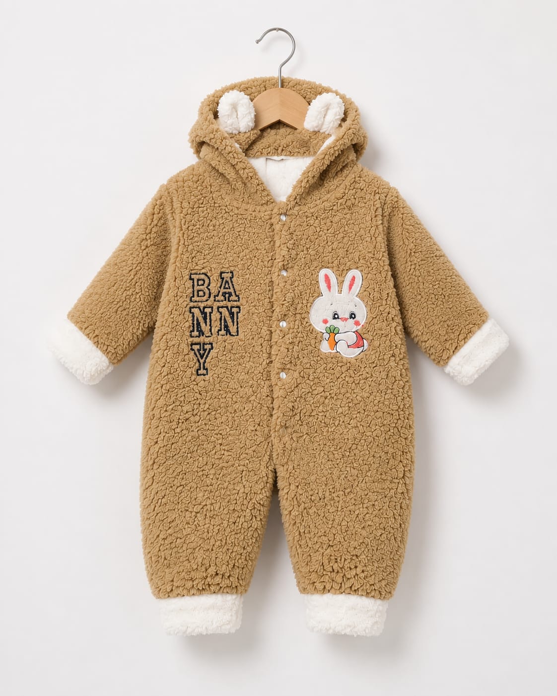 Cozy Lamb Sherpa Baby Romper