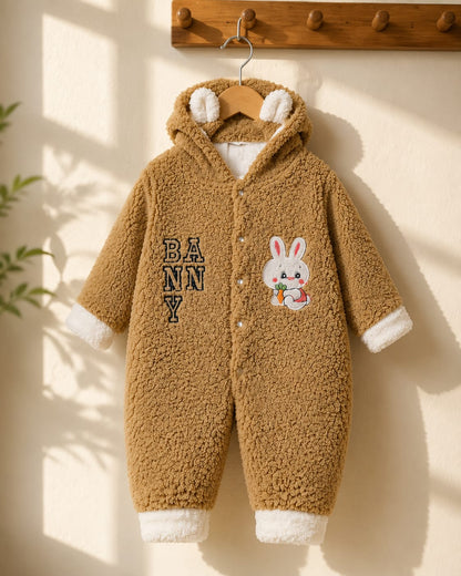 Cozy Lamb Sherpa Baby Romper