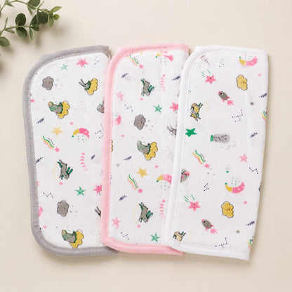 Ultra-Soft Cotton Baby Burp Cloths & Face Towels (3 Pack)