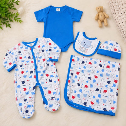 Little Bear Baby Boy Outfit & Accessory Set