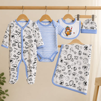 Playful Sports Tiger 5-Piece Baby Clothing Set ( Thailand )