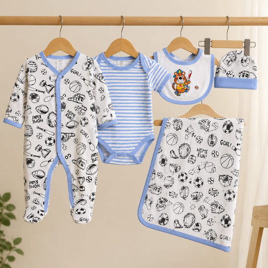Playful Sports Tiger 5-Piece Baby Clothing Set ( Thailand )