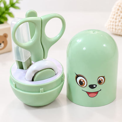 Portable Cute Bear Baby Manicure Set with Storage Case