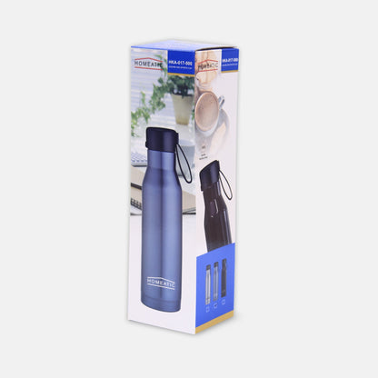 HOMEATIC STEEL WATER BOTTLE - 500ML BLUE