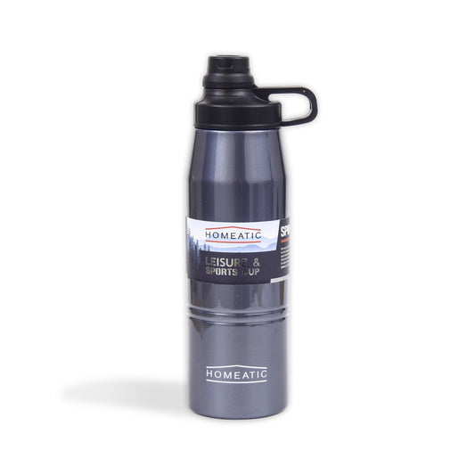 HOMEATIC LEISURE & SPORTS VACUUM FLASK BLUE STEEL WATER BOTTLE 900 ML